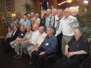 Survivors, (seated) 30th Infantry Division, Matthew Rozell. 3-27-09.