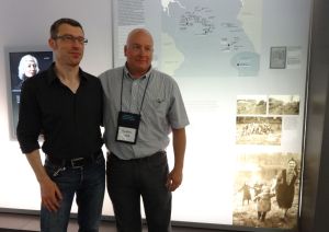 Bernd Horstmann, Custodian of the Book of Names, Matthew Rozell, History Teacher, July 5, 2013. Bergen Belsen, Evacuation transports exhibit, based in part on Rozell's work.
