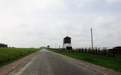 Majdanek. Note Soviet Memorial. It is actually a mausoleum. Which I did not know until I saw it with my own eyes. Human remains.